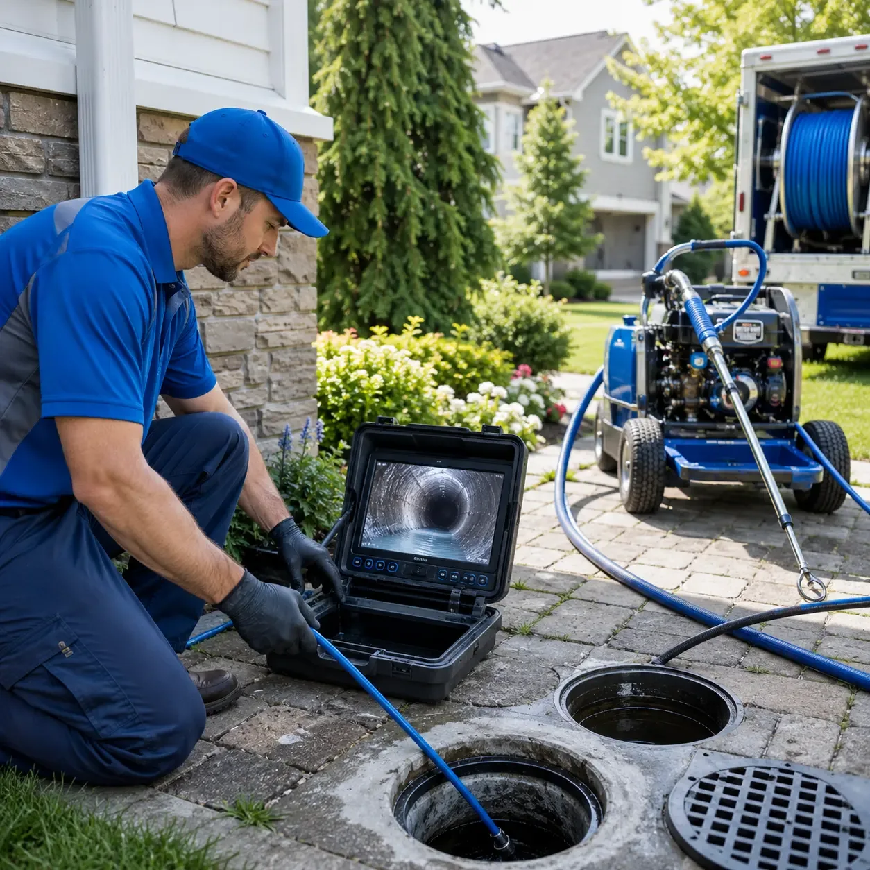 Outdoor drain cleaning professionals serving Brooklyn, MD